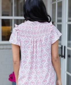 FSL Apparel Tops Caitlyn Top- Pink