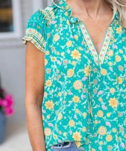 Current Air Daphine Top Tops