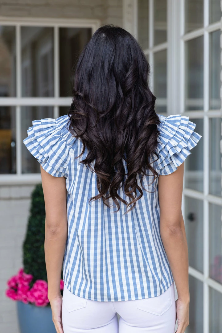 Buddy Love Mickie Top- Blue Tops