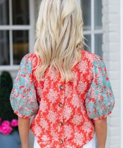 THML Kathleen Top- Red Tops