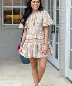 Very J Dresses Toby Dress- Olive