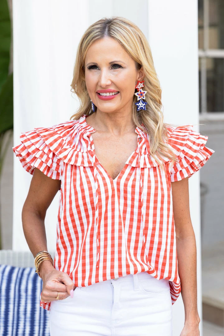 Buddy Love Tops Mickie Top- Red