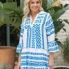 THML Catalina Dress- Blue Dresses