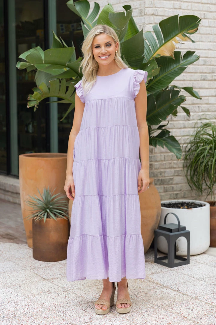 English Factory Dresses Lara Dress- Lilac