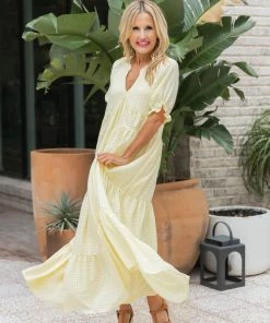 &Merci Marianne Dress- Yellow