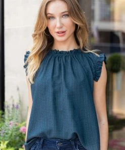 Hailey & CO Tops Constance Top- Green