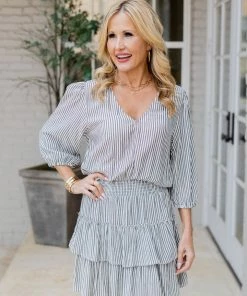 Dresses Stella Dress- Striped By Z Supply