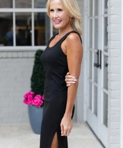 Cherish Brandi Dress- Black Dresses