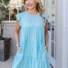 English Factory Cara Dress- Aqua Dresses