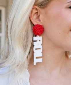 BMR Designs Grad Gifts ROLL TIDE Earrings