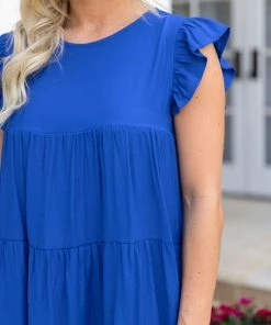 English Factory Cara Dress- Blue