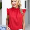 2 Hearts Kennedy Top- Red