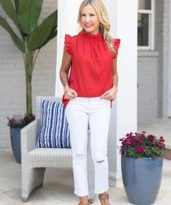 2 Hearts Kennedy Top- Red