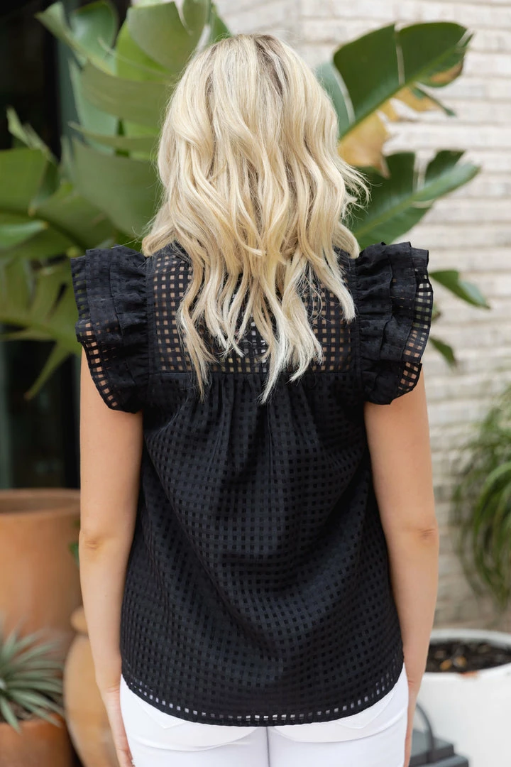 Entro Sofia Top- Black Tops