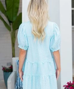 &Merci Martha Dress- Aqua