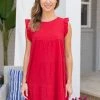 SOLUTION Lorraine Dress - Red Dresses