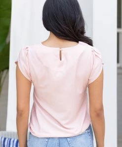 Molly Bracken Tops Tamie Top- Pink