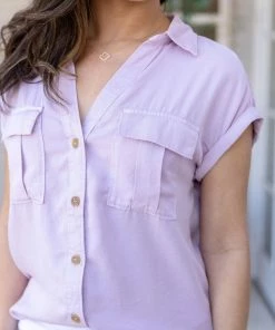 Love Tree Tops Natalia Top- Lilac