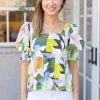 Daphne Top- Poinciana- Crosby By Mollie Burch Tops