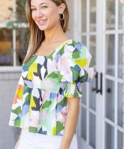 Daphne Top- Poinciana- Crosby By Mollie Burch Tops