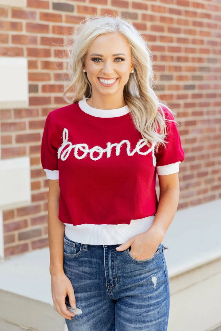 Queen Of Sparkles Tops "Boomer" Sweater