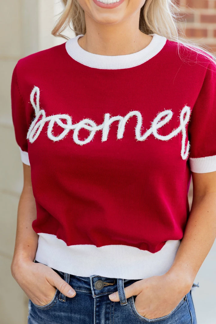 Queen Of Sparkles Tops "Boomer" Sweater
