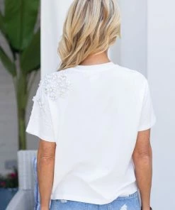 Queen Of Sparkles Champ Tee- White