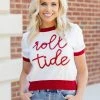 Queen Of Sparkles Tops "Roll Tide" Sweater