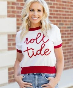 Queen Of Sparkles Tops "Roll Tide" Sweater