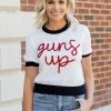 Queen Of Sparkles "Guns Up" Sweater Tops