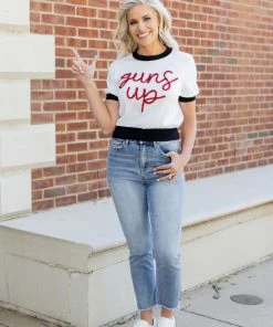 Queen Of Sparkles "Guns Up" Sweater Tops