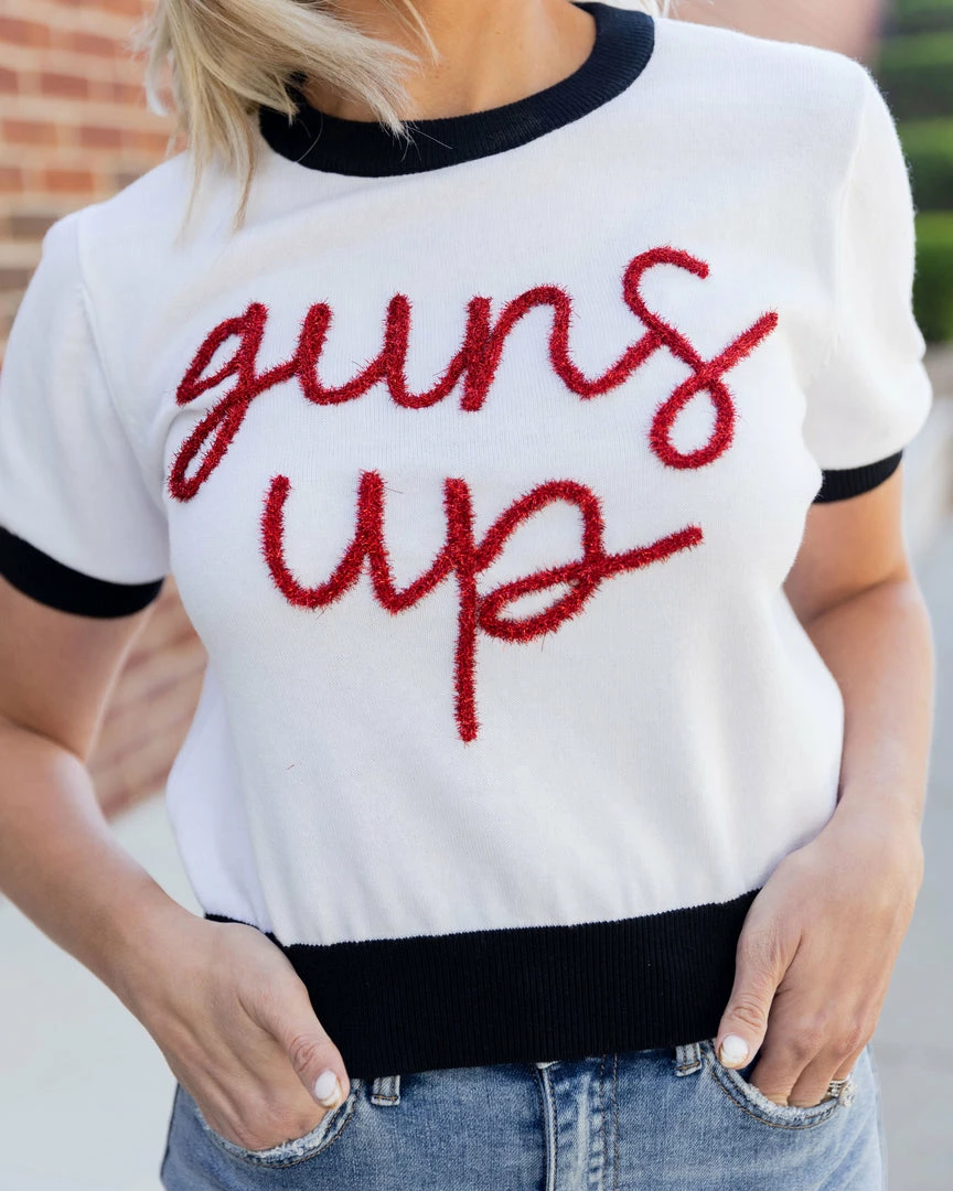 Queen Of Sparkles "Guns Up" Sweater Tops