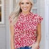 SOLUTION Tops Sommer Top- Red