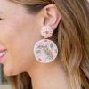 Avenue Zoe Edith Earrings- Pink Summer Of Color