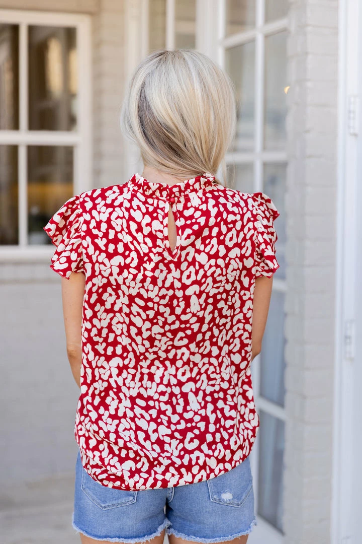 SOLUTION Tops Sommer Top- Red