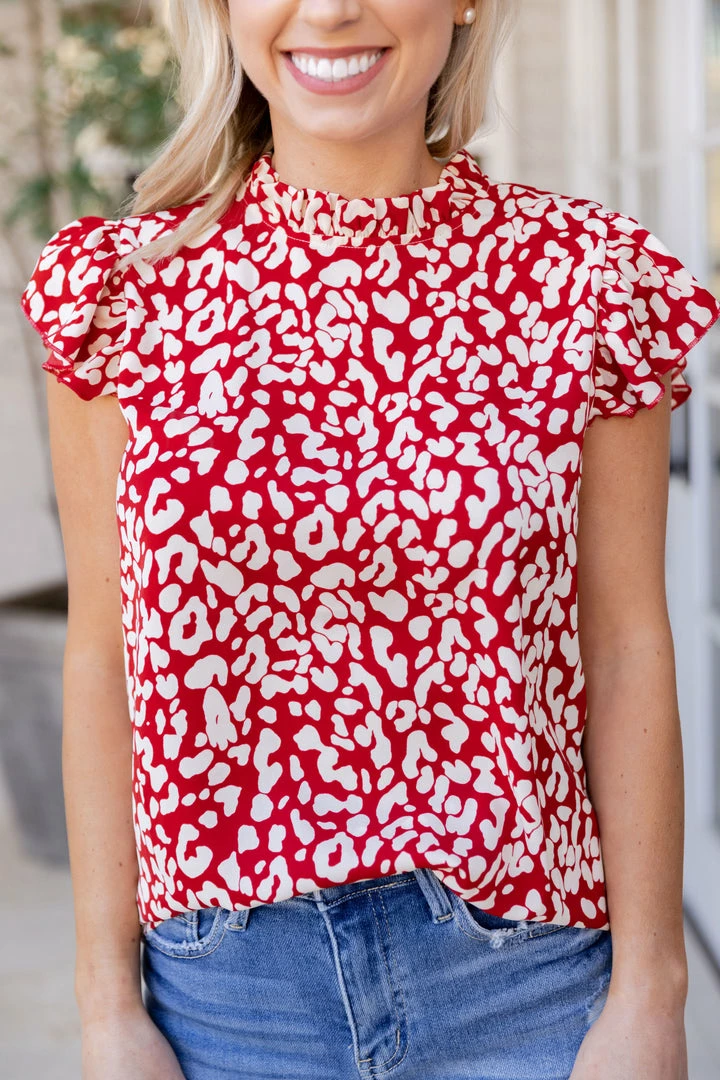 SOLUTION Tops Sommer Top- Red