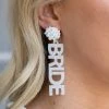 Girly Bride Earrings- Silver Bridal Edit