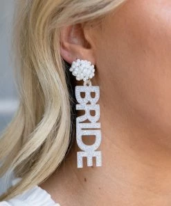 Girly Bride Earrings- Silver Bridal Edit