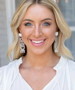 Girly Bride Earrings- Silver Bridal Edit