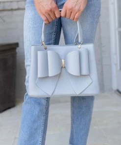 Like Dreams Jenna Bow Bag- Gray