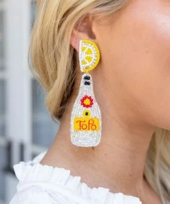Wona Trading Topo Earrings - Lemon Summer Of Color