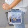 Purse Plus Bristol Stadium Bag- Silver