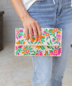 La Chic Designs Teresa Beaded Clutch