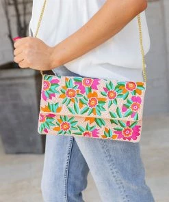 La Chic Designs Teresa Beaded Clutch