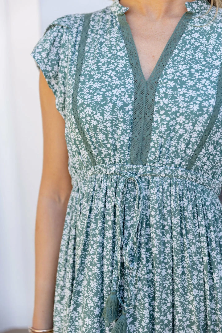 In Loom Heidi Dress- Sage