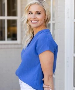 Lush Miley Top- Blue