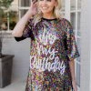 Why Dress "It's My Birthday" Dress- Black