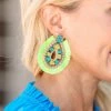 Mervielle Summer Of Color Liani Earrings- Green