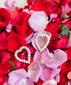 * Pearl Heart Earring Accessories
