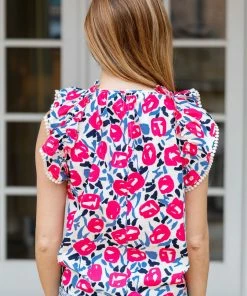 THML Tops Alejandra Top- Pink